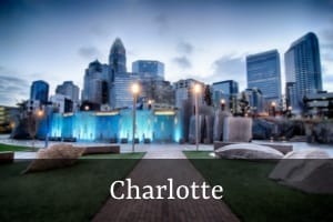 charlotte location of queen city